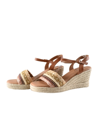 Lisa & Jo Sandalen Beige 337770
 Maat 40
 
