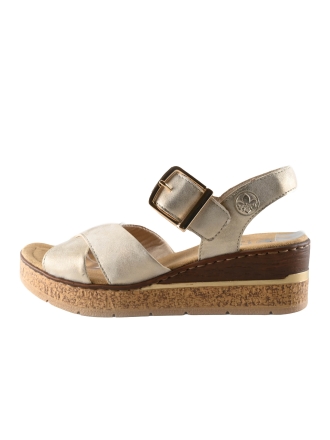 Rieker Sandalen Goud 337883
 Maat 39
 