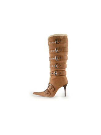 Jeffrey Campbell Laarzen Cognac 339294
 Maat 40
 