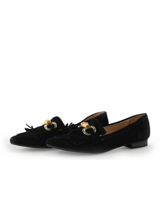 Manfield Loafers Zwart 340065
 Maat 39
 