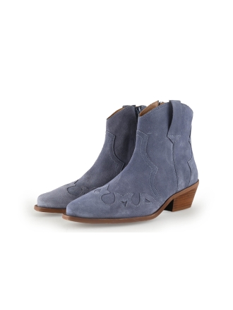 Manfield Cowboy laarzen Blauw 341341
 Maat 38
 