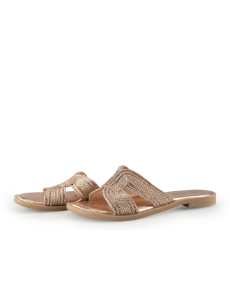 Signatur Slippers Goud 341763
 Maat 38
 