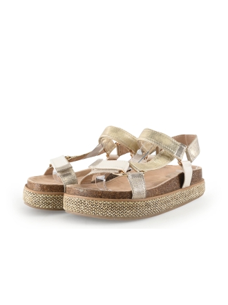 Poelman Sandalen Beige 342260
 Maat 40
 