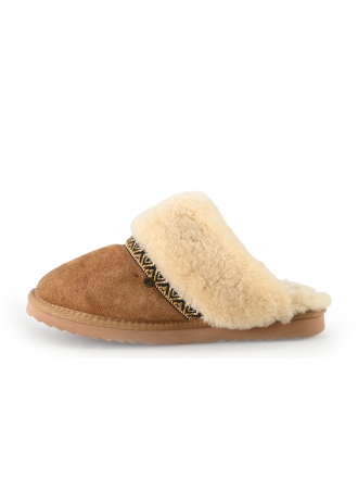 Warmbat Australia Pantoffels Cognac 342322
 Maat 43
 