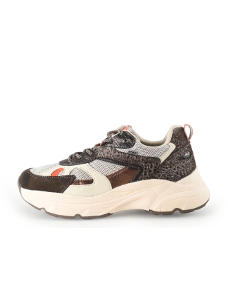 Poelman Sneakers Bruin 343254
 Maat 38
 