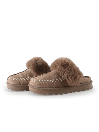 Double Heart Pantoffels Bruin 343336
 Maat 37
 