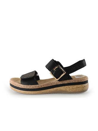 Rieker Espadrilles Zwart 343358
 Maat 41
 