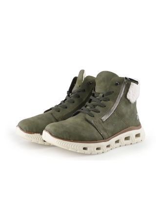Rieker Veterboots Groen 344190
 Maat 41
 