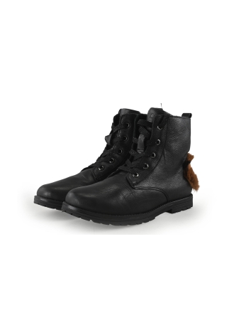 Muyters Veterboots Zwart 344459
 Maat 34
 