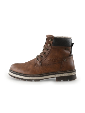 Mustang Veterschoenen Cognac 345068
 Maat 45
 