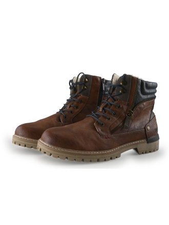 Mustang Veterboots Cognac 346382
 Maat 45
 