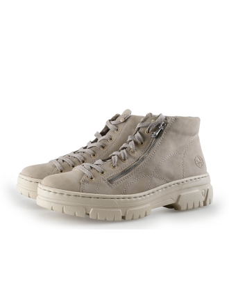 Rieker Hoge sneakers Beige 346404
 Maat 42
 