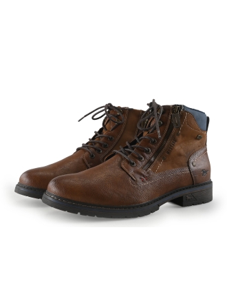 Mustang Veterschoenen Cognac 346629
 Maat 45
 