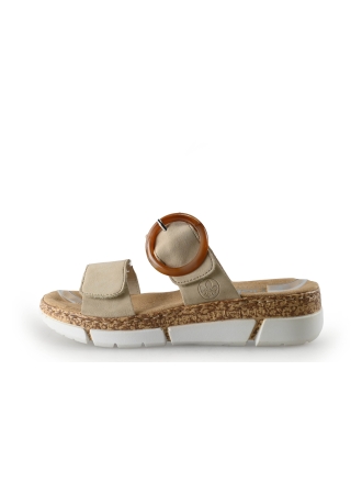 Rieker Muiltjes Beige 346739
 Maat 38
 