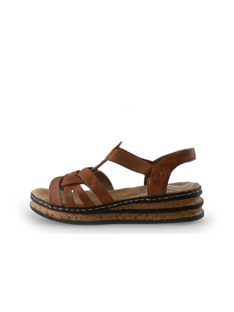 Rieker Sandalen Bruin 347346
 Maat 37
 