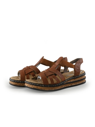 Rieker Sandalen Bruin 347346
 Maat 37
 