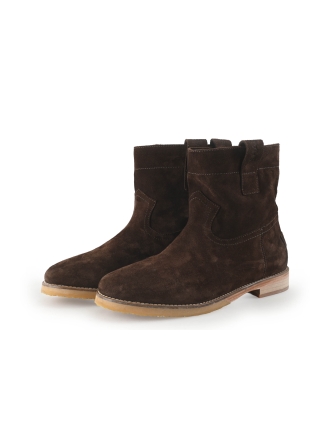 Shabbies Amsterdam Enkellaarzen Cognac 348551
 Maat 40
 