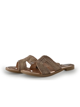 Signatur Slippers Goud 348617
 Maat 38
 