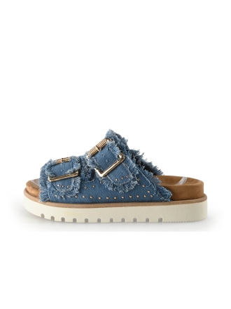 Mustang Slippers Blauw 349336
 Maat 38
 