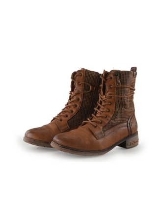 Mustang Veterschoenen Cognac 349759
 Maat 38
 