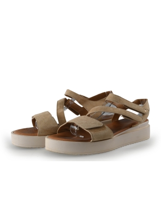 Manfield Sandalen Beige 350221
 Maat 42
 