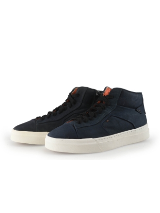 Santoni Hoge sneakers Blauw 350996
 Maat 42
 