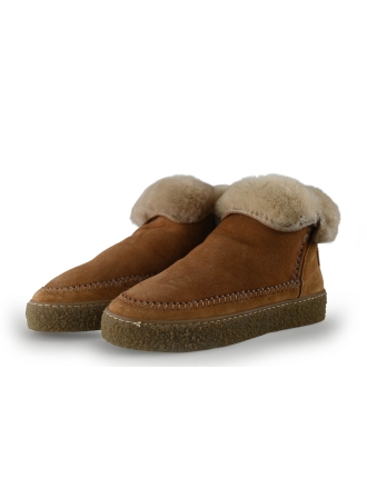 Shabbies Amsterdam Enkellaarzen Cognac 351003
 Maat 38
 