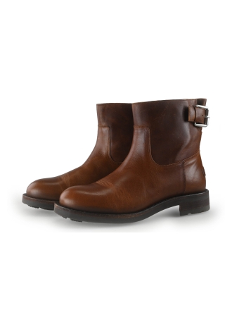 Shabbies Amsterdam Enkellaarzen Cognac 351020
 Maat 39
 