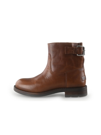 Shabbies Amsterdam Enkellaarzen Cognac 351038
 Maat 41
 