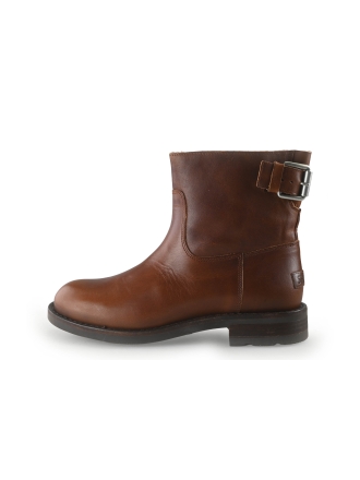 Shabbies Amsterdam Enkellaarzen Cognac 351040
 Maat 40
 