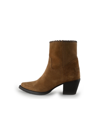 Shabbies Amsterdam Enkellaarzen Bruin 351118
 Maat 38
 