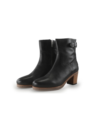 Shabbies Amsterdam Enkellaarzen Zwart 351138
 Maat 40
 