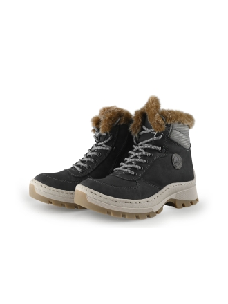 Rieker Veterboots Grijs 351458
 Maat 39
 
