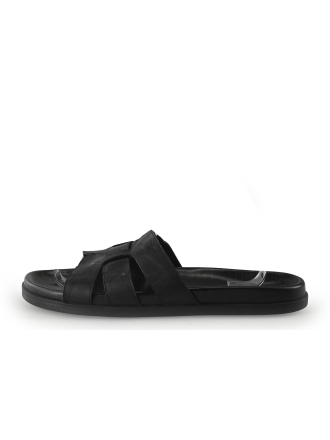 Manfield Slippers Zwart 351665
 Maat 45
 