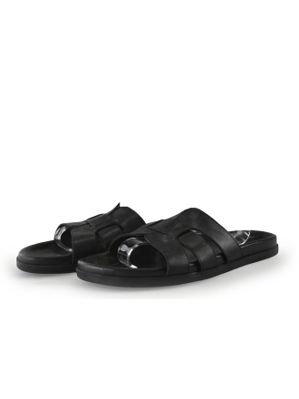 Manfield Slippers Zwart 351665
 Maat 45
 