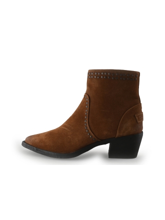 Shabbies Amsterdam Enkellaarzen Cognac 352077
 Maat 38
 