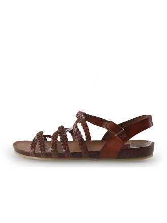 Fred de La Bretoniere Sandalen Cognac 352183
 Maat 40
 