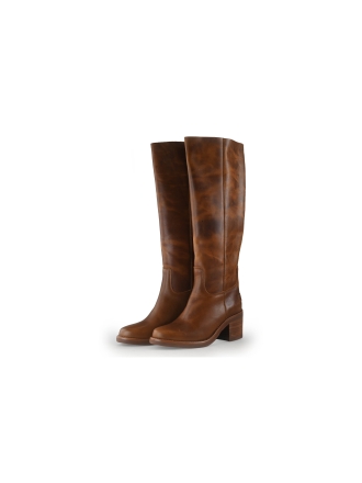 Shabbies Amsterdam Laarzen Cognac 352334
 Maat 38
 