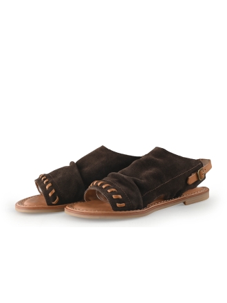 Shabbies Amsterdam Sandalen Bruin 352366
 Maat 38
 
