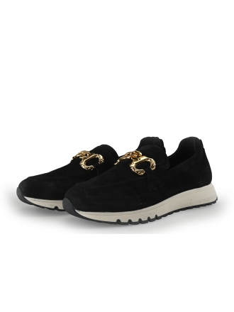 Manfield Loafers Zwart 352664
 Maat 40
 