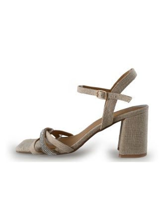 Manfield Sandalen Beige 352795
 Maat 39
 