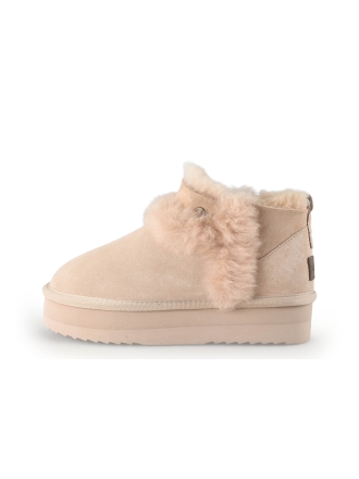 Warmbat Enkellaarzen Beige 352941
 Maat 38
 