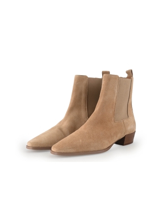 Manfield Chelsea boots Beige 352949
 Maat 38
 