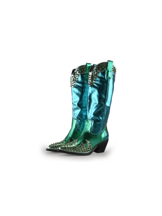 Azalea Wang Cowboy laarzen Blauw 353390
 Maat 41
 