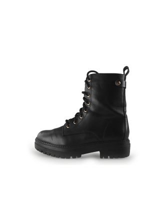 Poelman Veterboots Zwart 353983
 Maat 37
 