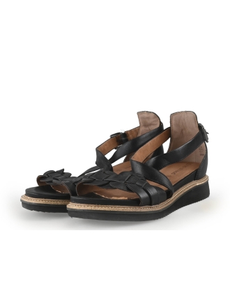 Manfield Sandalen Zwart 354444
 Maat 39
 