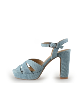 Manfield Sandalen Blauw 354608
 Maat 36
 