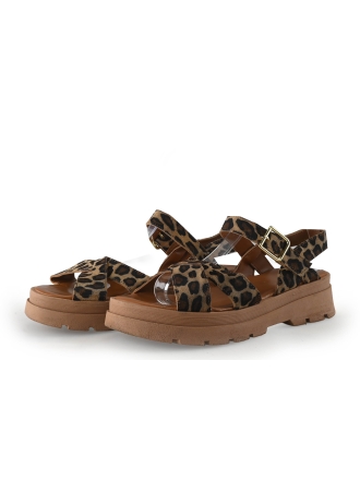 Manfield Sandalen Beige 354742
 Maat 37
 