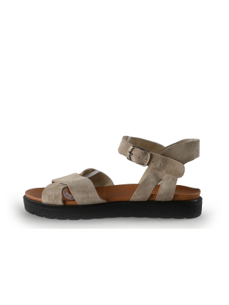 Manfield Sandalen Beige 354906
 Maat 39
 
