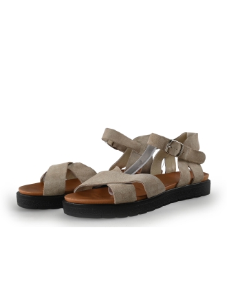 Manfield Sandalen Beige 354906
 Maat 39
 